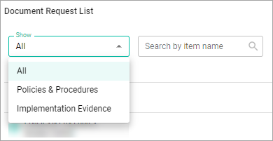 Document Request tab